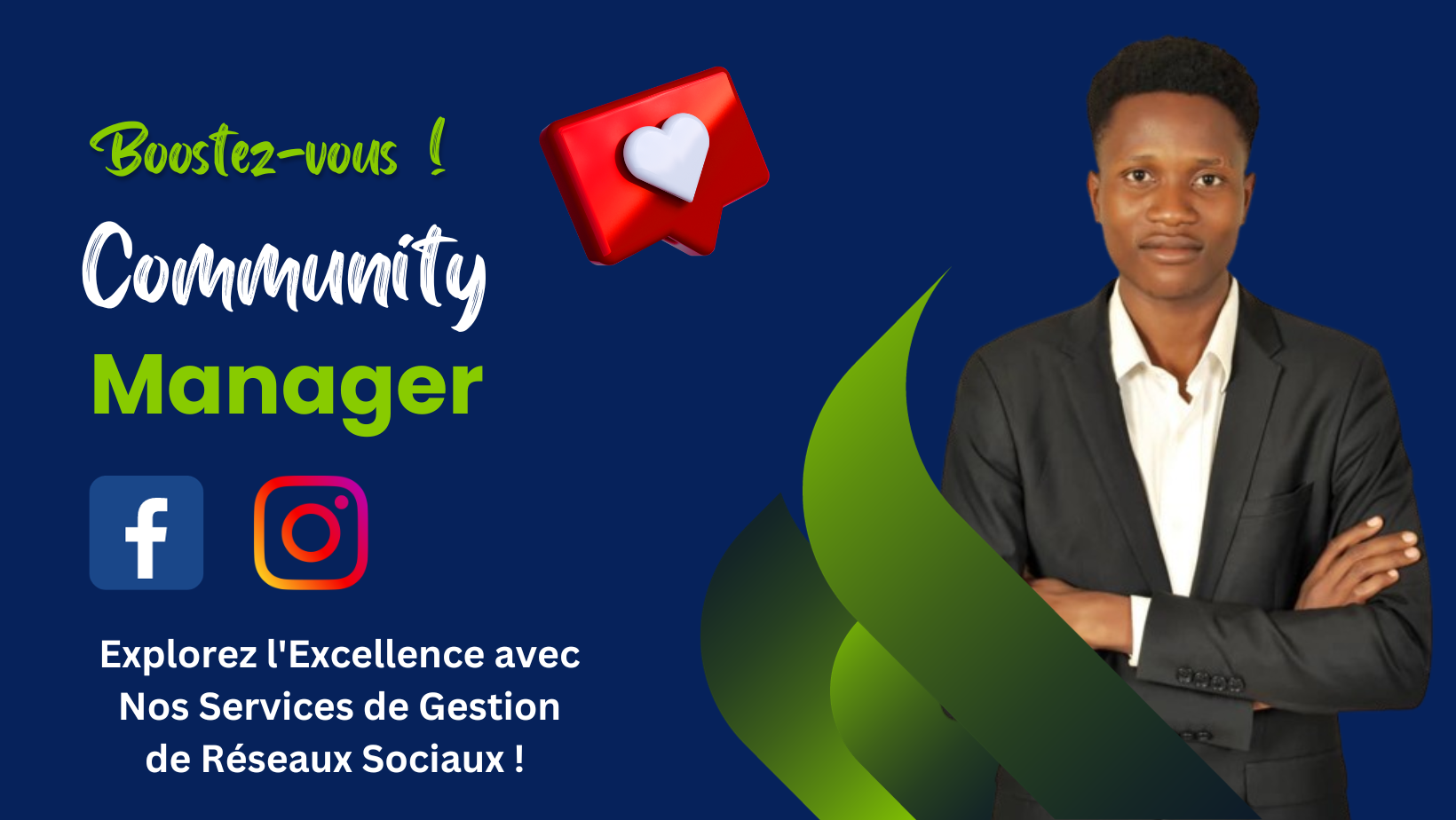 Je serai votre Community manager personnel et pour votre entrepise.