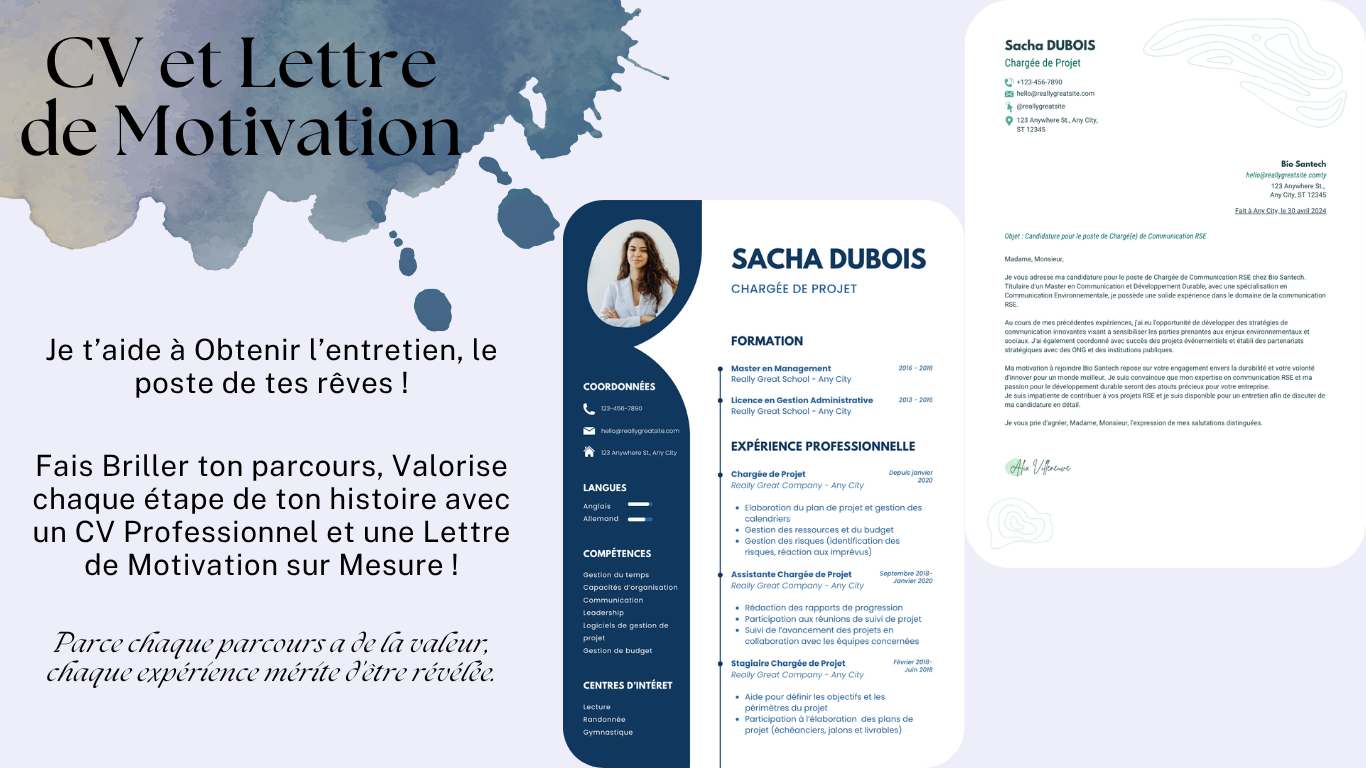 Obtenez l’Entretien de Vos Rêves avec un CV Professionnel et Impactant !